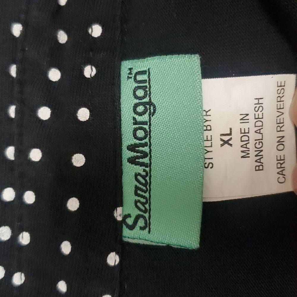 Sara Morgan Knit Polka Dot Top - Picture 5 of 6